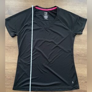 Danskin Now Black Athletic Short Sleeve Tee - Size Large (runs small)